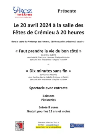 Affiche de la soirée du 20 avril 2024